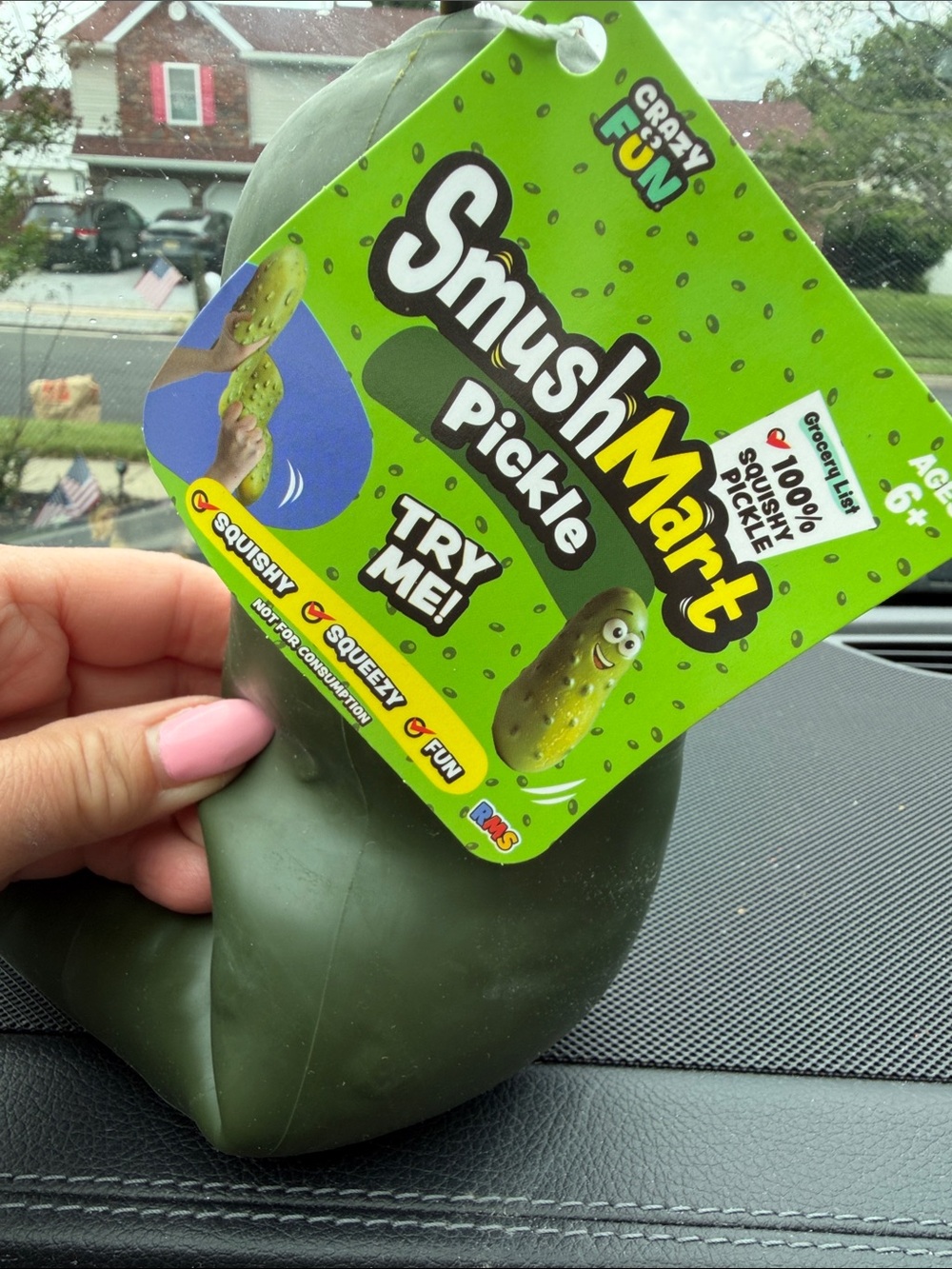 Squishy Pickle Large SmushMart Pickle Squishy - Green. Great Fidget Toy